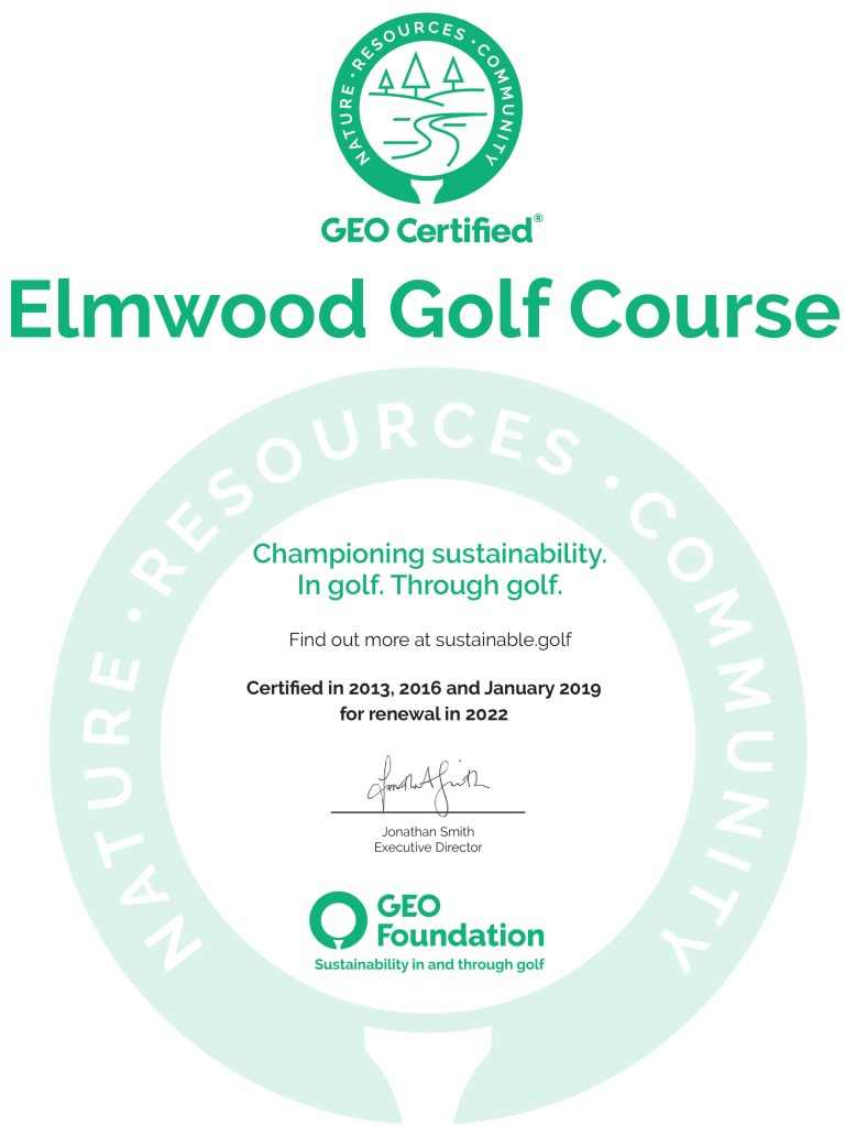 Elmwood third cert 2019